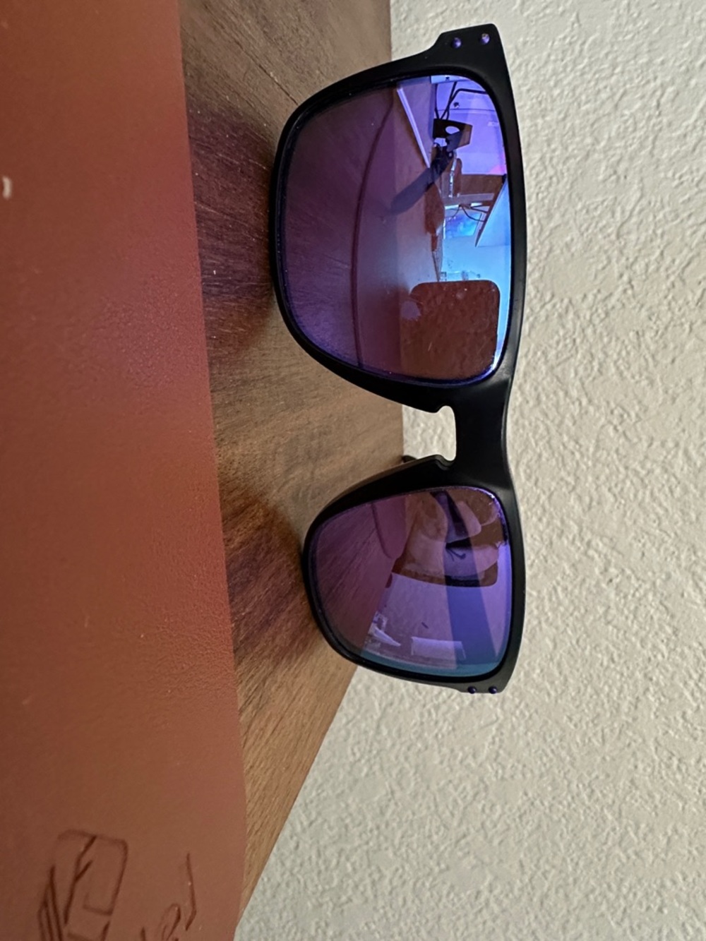 Oakley Holbrook Sunglasses with Purple-Blue Mirrored Lenses
